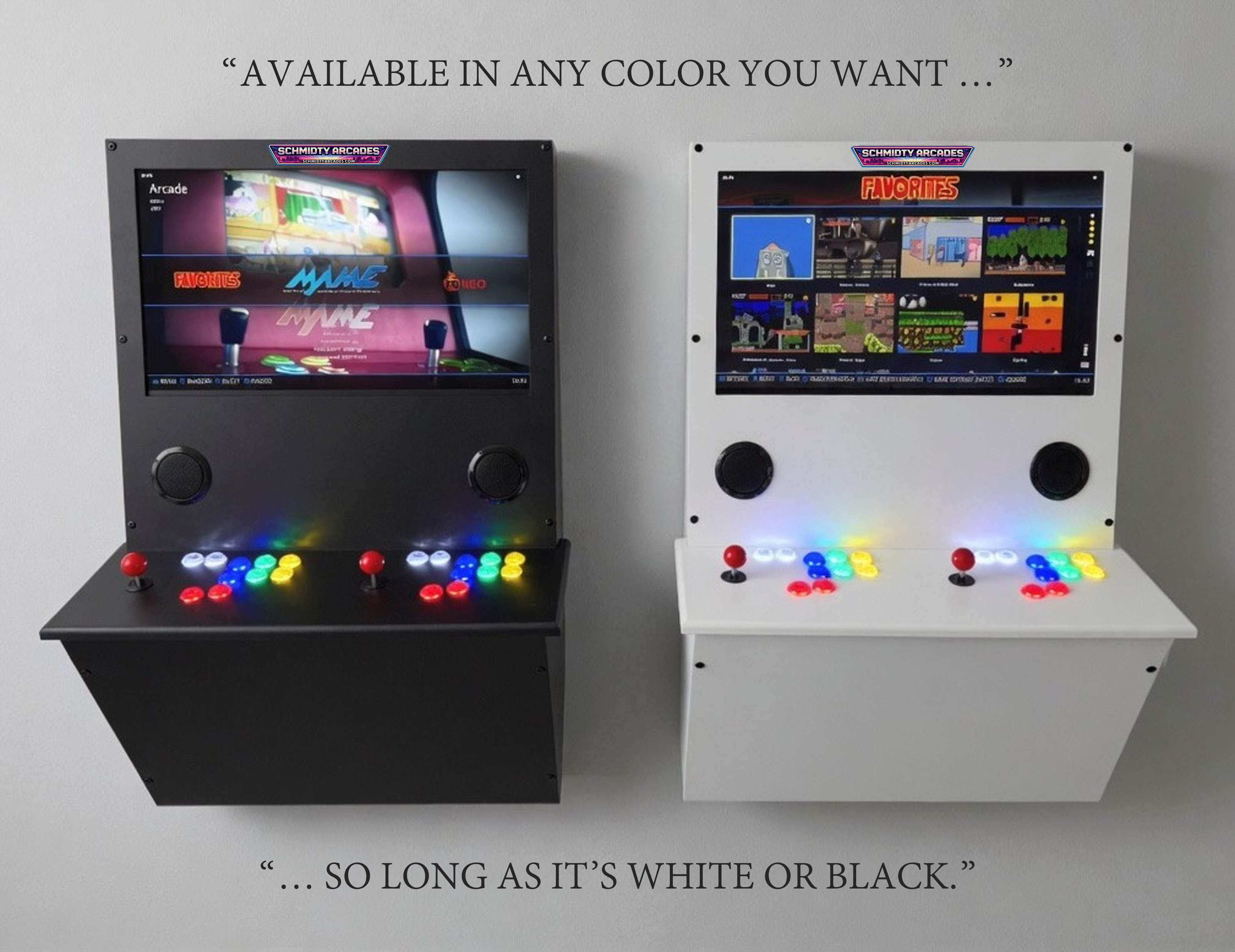 SCHMIDTY ARCADES – Selling high-quality, wall-hung multicade arcade ...